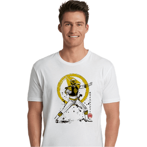 Daily_Deal_Shirts Premium Shirts, Unisex / Small / White White Ranger Sumi-e