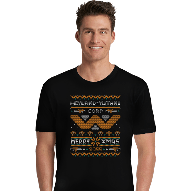 Daily_Deal_Shirts Premium Shirts, Unisex / Small / Black Happy Alien Xmas