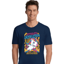 Load image into Gallery viewer, Secret_Shirts Premium Shirts, Unisex / Small / Navy Unicorn Rainbows Destruction
