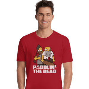 Shirts Premium Shirts, Unisex / Small / Red Paddlin' The Dead