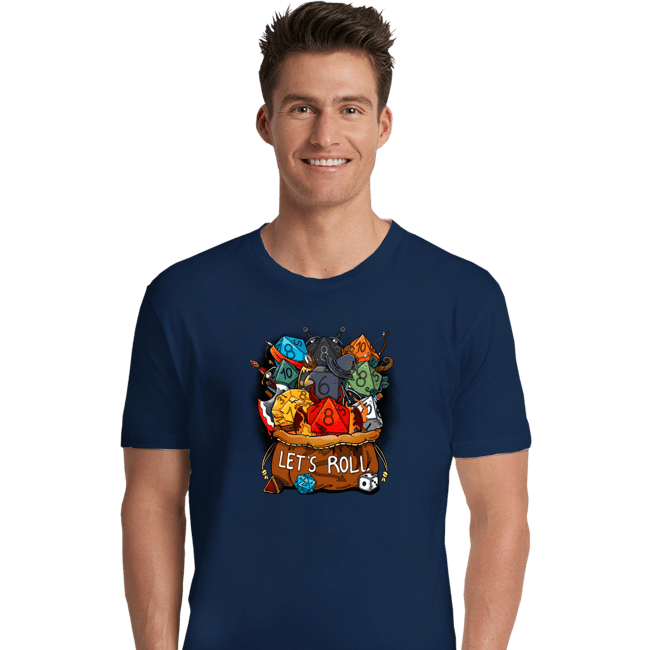 Shirts Premium Shirts, Unisex / Small / Navy Let's Roll!