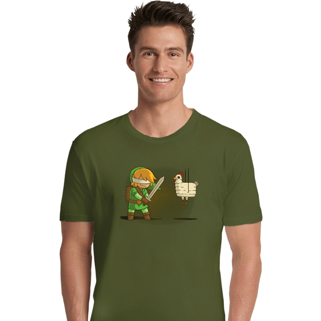 Shirts Premium Shirts, Unisex / Small / Military Green Hylian Pinata