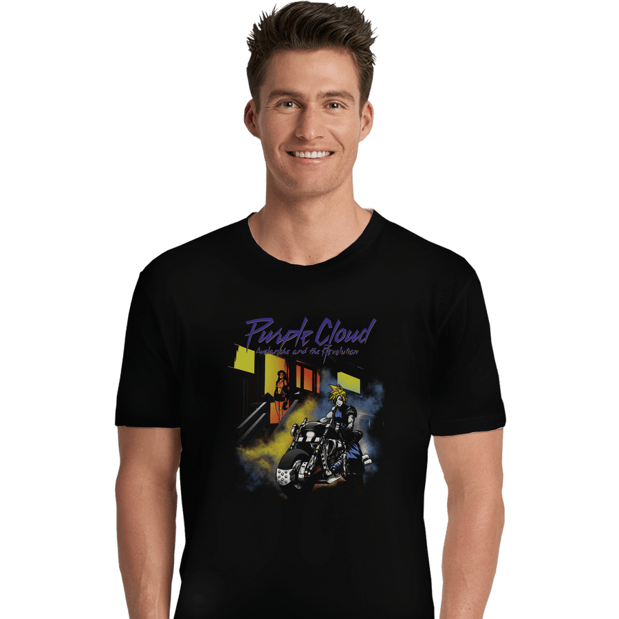 Shirts Premium Shirts, Unisex / Small / Black Purple Cloud