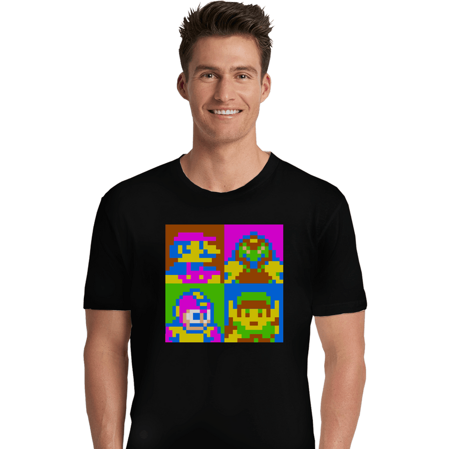 Shirts Premium Shirts, Unisex / Small / Black Pop NES