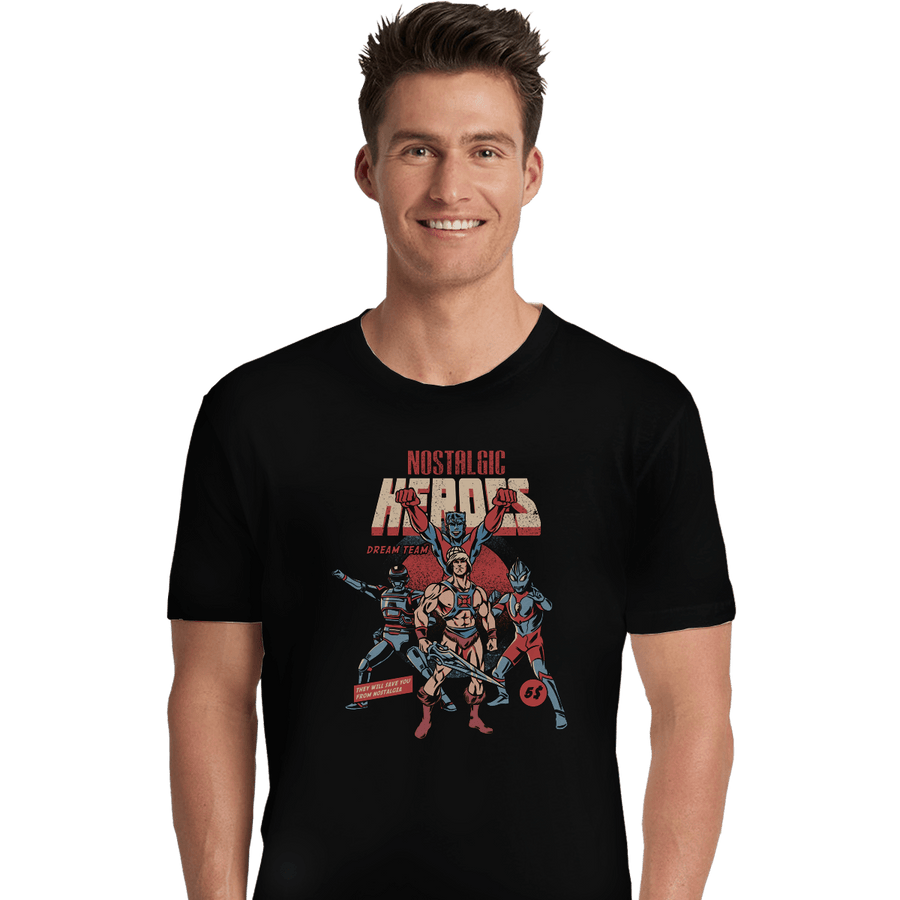 Shirts Premium Shirts, Unisex / Small / Black Nostalgic Heroes