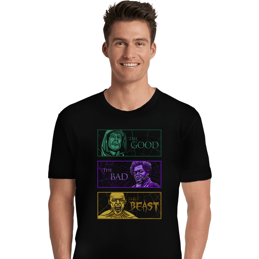 Shirts Premium Shirts, Unisex / Small / Black The Good, The Bad, And The Beast