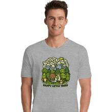 Load image into Gallery viewer, Daily_Deal_Shirts Premium Shirts, Unisex / Small / Sports Grey Happy Trees
