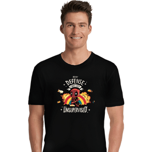 Shirts Premium Shirts, Unisex / Small / Black Unsupervised Deadpool
