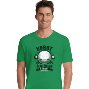 Shirts Premium Shirts, Unisex / Small / Irish Green Robot Depreciation Society
