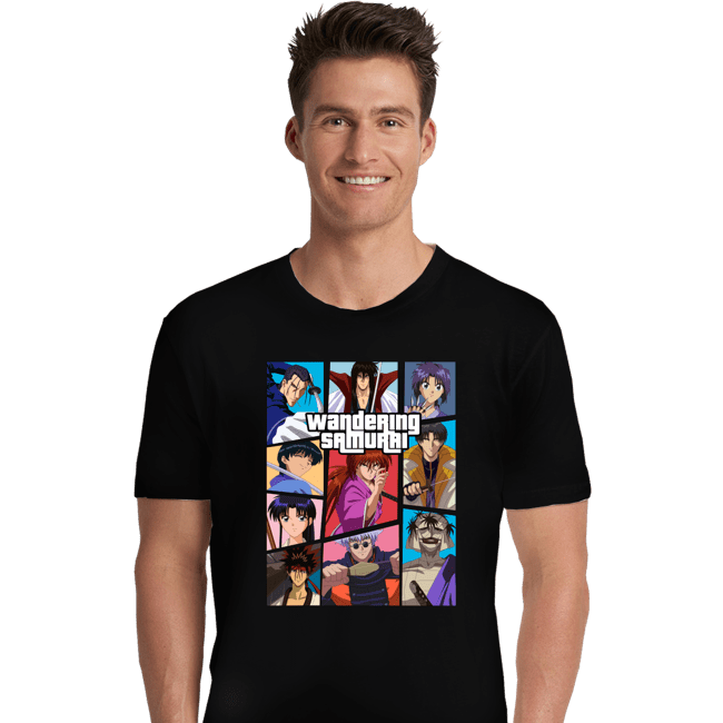 Daily_Deal_Shirts Premium Shirts, Unisex / Small / Black The Wandering Samurai