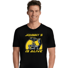 Load image into Gallery viewer, Secret_Shirts Premium Shirts, Unisex / Small / Black Johnny 5 Alive
