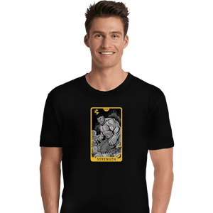 Shirts Premium Shirts, Unisex / Small / Black Tarot Strength