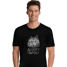Load image into Gallery viewer, Shirts Premium Shirts, Unisex / Small / Black Adopt A Wolf

