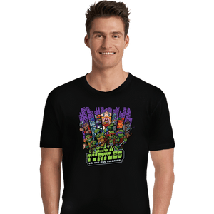 Daily_Deal_Shirts Premium Shirts, Unisex / Small / Black TMNT Vs The NYC Villains