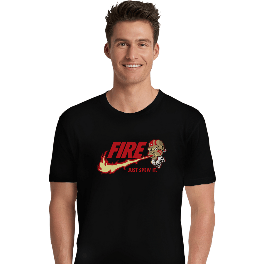 Shirts Premium Shirts, Unisex / Small / Black Yoga Flame