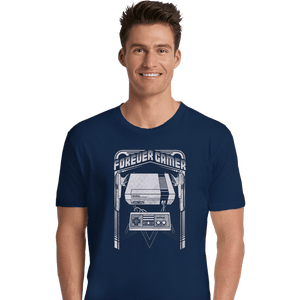 Secret_Shirts Premium Shirts, Unisex / Small / Navy Forever Gamer NES