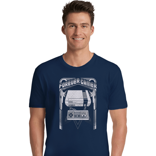 Secret_Shirts Premium Shirts, Unisex / Small / Navy Forever Gamer NES