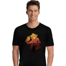 Load image into Gallery viewer, Shirts Premium Shirts, Unisex / Small / Black Bloodhound Sunset
