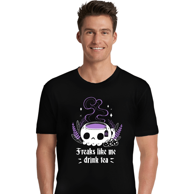 Daily_Deal_Shirts Premium Shirts, Unisex / Small / Black Freaks Drink Tea
