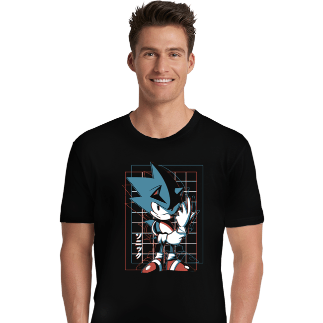 Shirts Premium Shirts, Unisex / Small / Black 3D Hedgehog