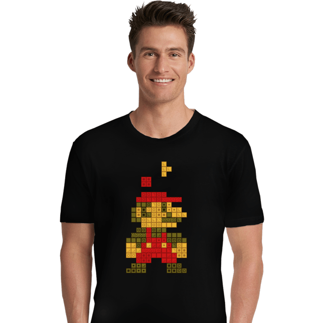 Daily_Deal_Shirts Premium Shirts, Unisex / Small / Black Retro Puzzle