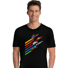 Load image into Gallery viewer, Daily_Deal_Shirts Premium Shirts, Unisex / Small / Black Racing Streaks
