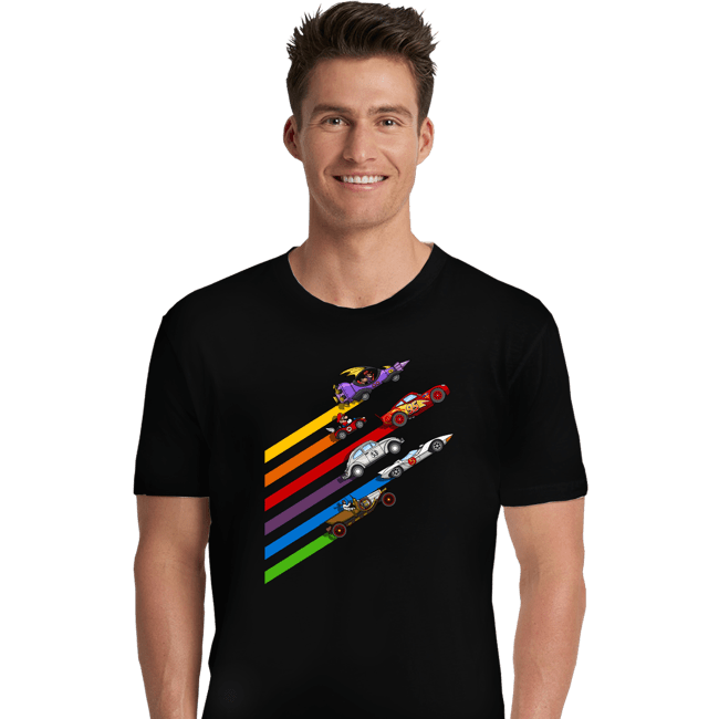 Daily_Deal_Shirts Premium Shirts, Unisex / Small / Black Racing Streaks