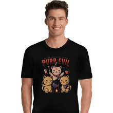 Load image into Gallery viewer, Shirts Premium Shirts, Unisex / Small / Black Purr Evil
