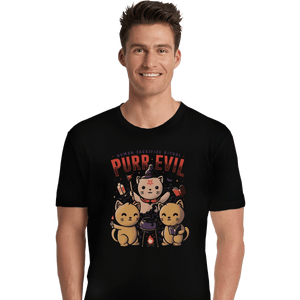 Shirts Premium Shirts, Unisex / Small / Black Purr Evil