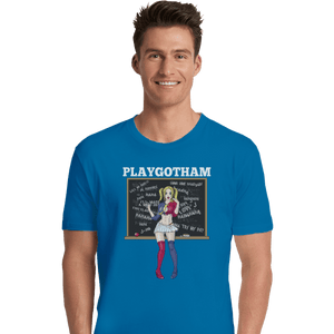 Shirts Premium Shirts, Unisex / Small / Sapphire Playgotham Harley