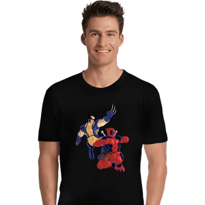 Secret_Shirts Premium Shirts, Unisex / Small / Black Wolverine And Deadpool