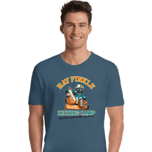 Load image into Gallery viewer, Secret_Shirts Premium Shirts, Unisex / Small / Indigo Blue Finkle&#39;s Kicking Camp
