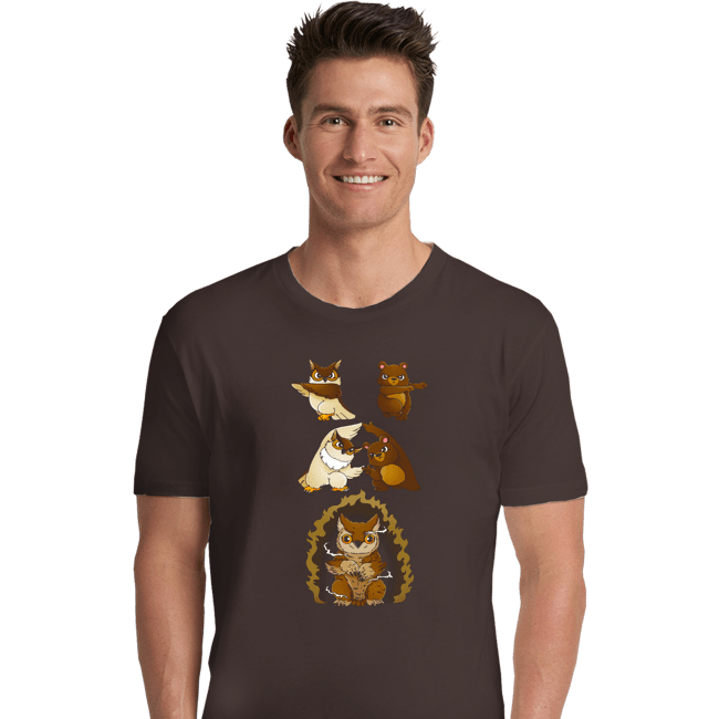 Secret_Shirts Premium Shirts, Unisex / Small / Dark Chocolate Owl Bear Fusion