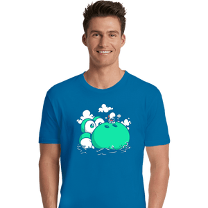 Shirts Premium Shirts, Unisex / Small / Sapphire Dino Island Baby