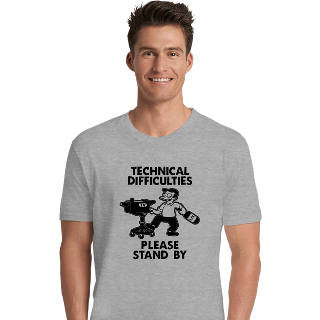 Daily_Deal_Shirts Premium Shirts, Unisex / Small / Sports Grey Technical Difficulties