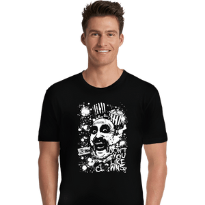 Daily_Deal_Shirts Premium Shirts, Unisex / Small / Black Captain Spaulding Splatter