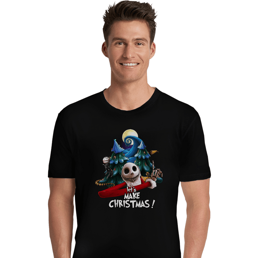 Shirts Premium Shirts, Unisex / Small / Black Let's Make Christmas