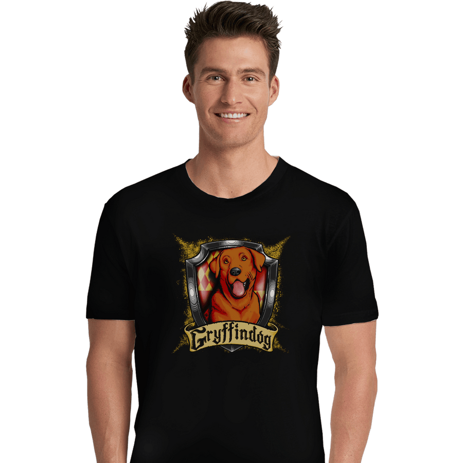 Shirts Premium Shirts, Unisex / Small / Black Hairy Pupper House Gryffindog