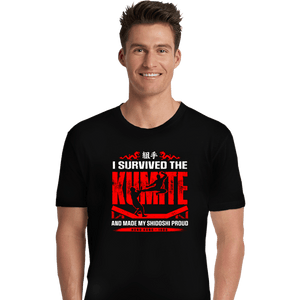 Daily_Deal_Shirts Premium Shirts, Unisex / Small / Black I Survived The Kumite