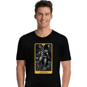 Daily_Deal_Shirts Premium Shirts, Unisex / Small / Black JL Tarot - Justice