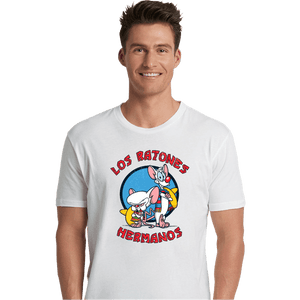 Daily_Deal_Shirts Premium Shirts, Unisex / Small / White Los Ratones Hermanos