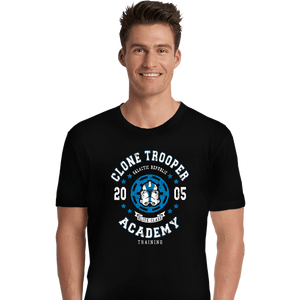 Shirts Premium Shirts, Unisex / Small / Black Clone Trooper Academy
