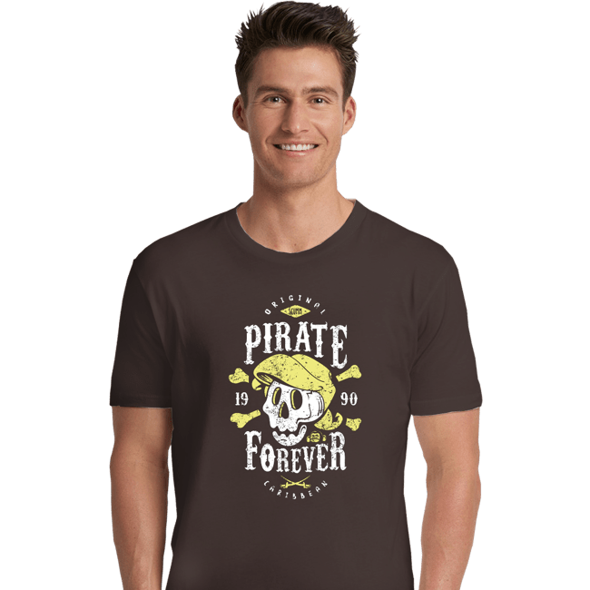 Shirts Premium Shirts, Unisex / Small / Dark Chocolate Pirate Forever
