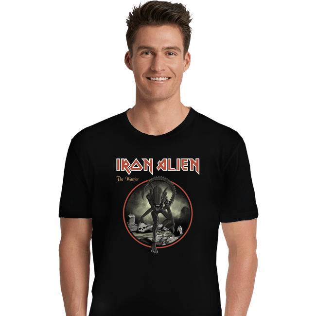 Daily_Deal_Shirts Premium Shirts, Unisex / Small / Black Iron Alien