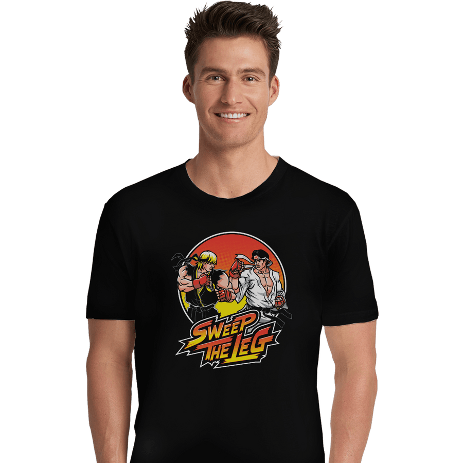 Shirts Premium Shirts, Unisex / Small / Black Sweep The Leg