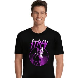 Daily_Deal_Shirts Premium Shirts, Unisex / Small / Black Neon Cat
