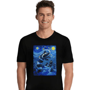 Daily_Deal_Shirts Premium Shirts, Unisex / Small / Black Starry Saturn