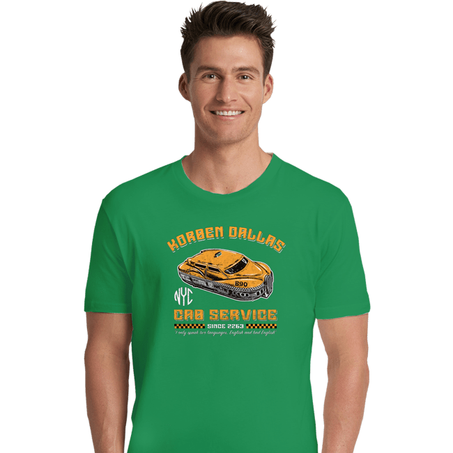 Daily_Deal_Shirts Premium Shirts, Unisex / Small / Irish Green Korben Dallas Taxi Service