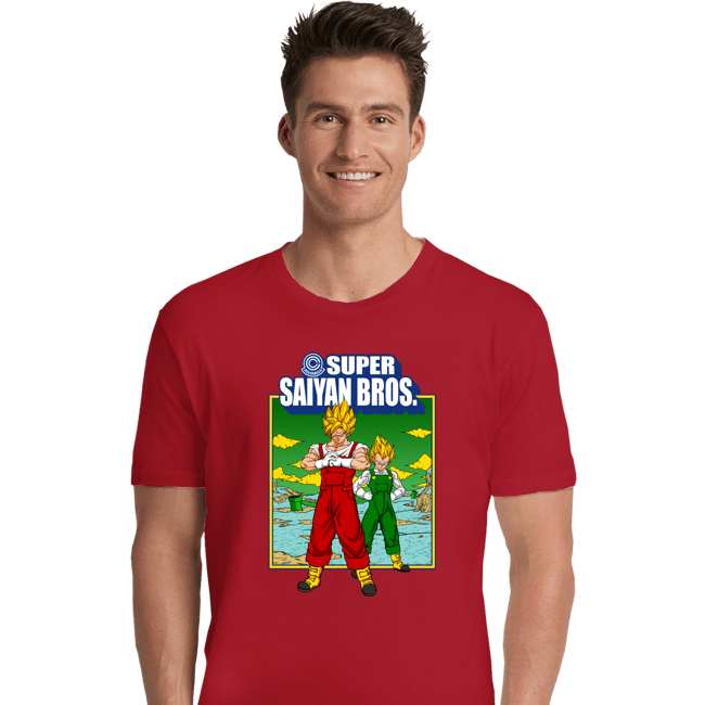 Shirts Premium Shirts, Unisex / Small / Red Super Saiyan Bros