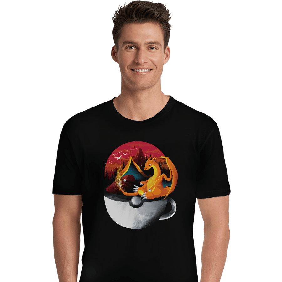 Shirts Premium Shirts, Unisex / Small / Black Cup Of Fire